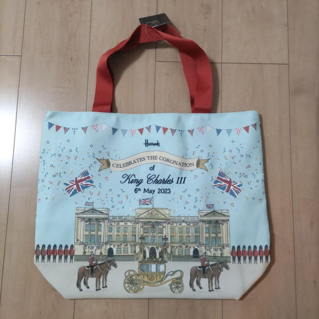 Harrods キングチャールズ3世戴冠式トートバッグ Amazon.co.jp: Harrods King Charles Coronation Celebration